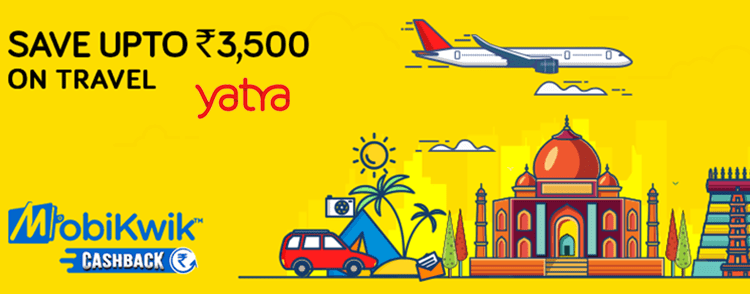 Yatra cashback offers and Deals on flight booking