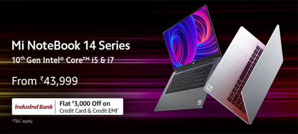 Flat Rs.3000 Off On Mi Notebook 14