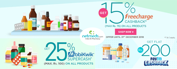 Netmeds cashback offers